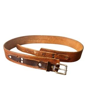 Brave Genuine Leather Brown Belt